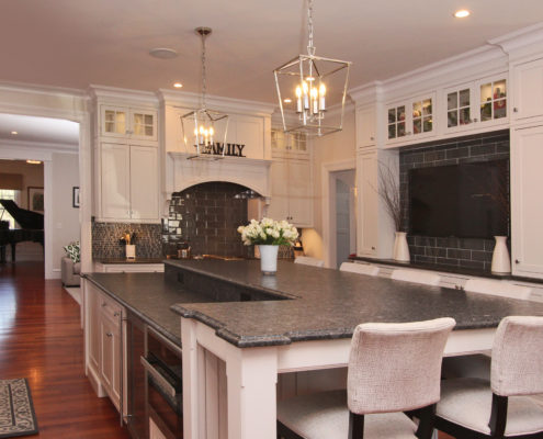 large kitchen in custom home